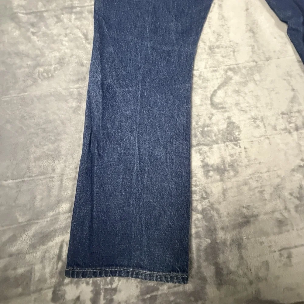 Vintage Levi's 517 Boot Cut Jeans Men's 36x32 Blue Denim Dark Wash Y2K Cowboy